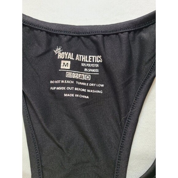 Royal Athletics Black Dri-Fit Slinger Top Size Medium NWOT Racerback - Picture 3 of 5